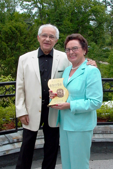 André Giovanni and Annemarie Lindner with the “Prix Beauté Santé”